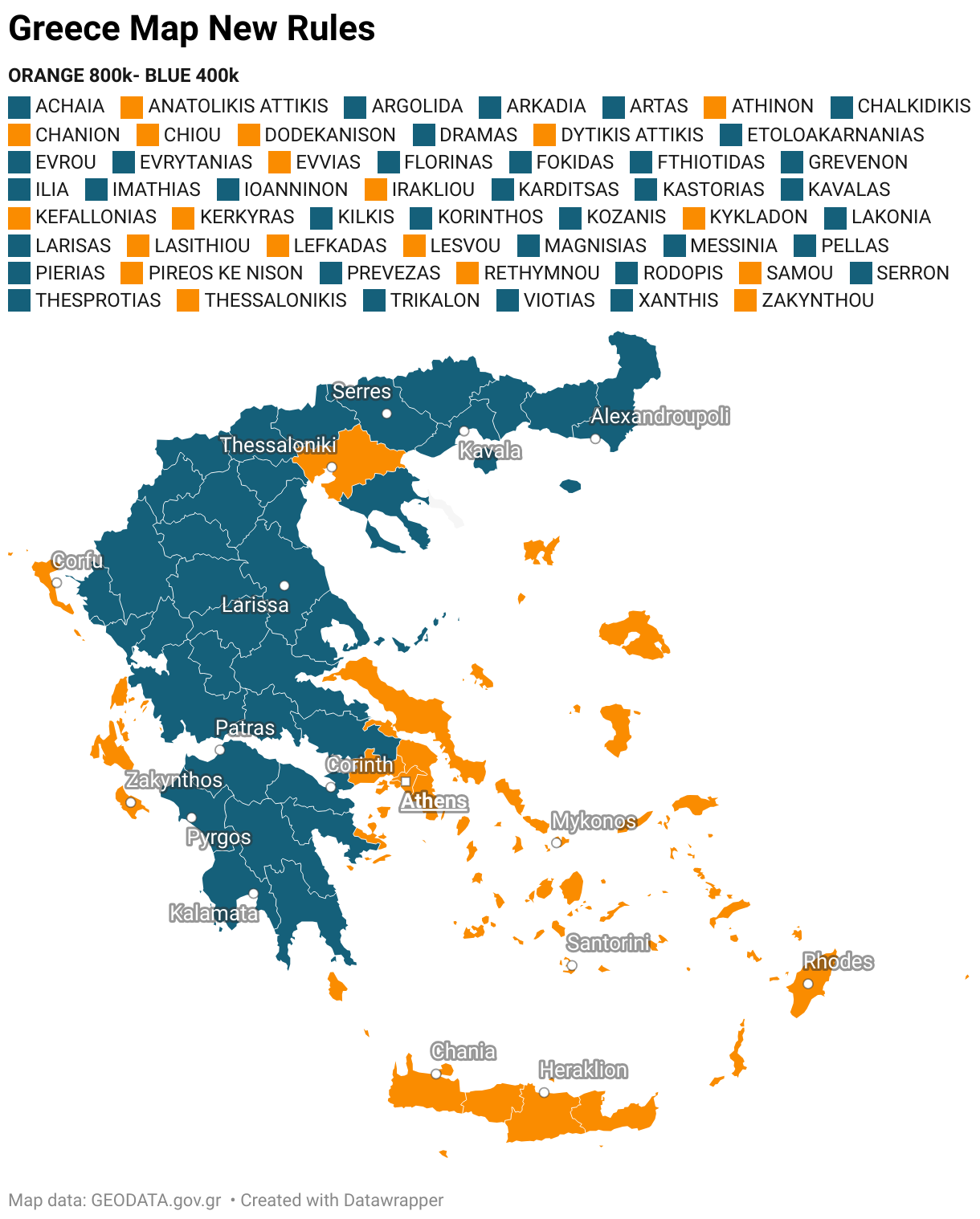 Yunanistan Golden vize bolgeleri haritasi