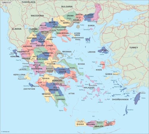 greece political map e1743927025527
